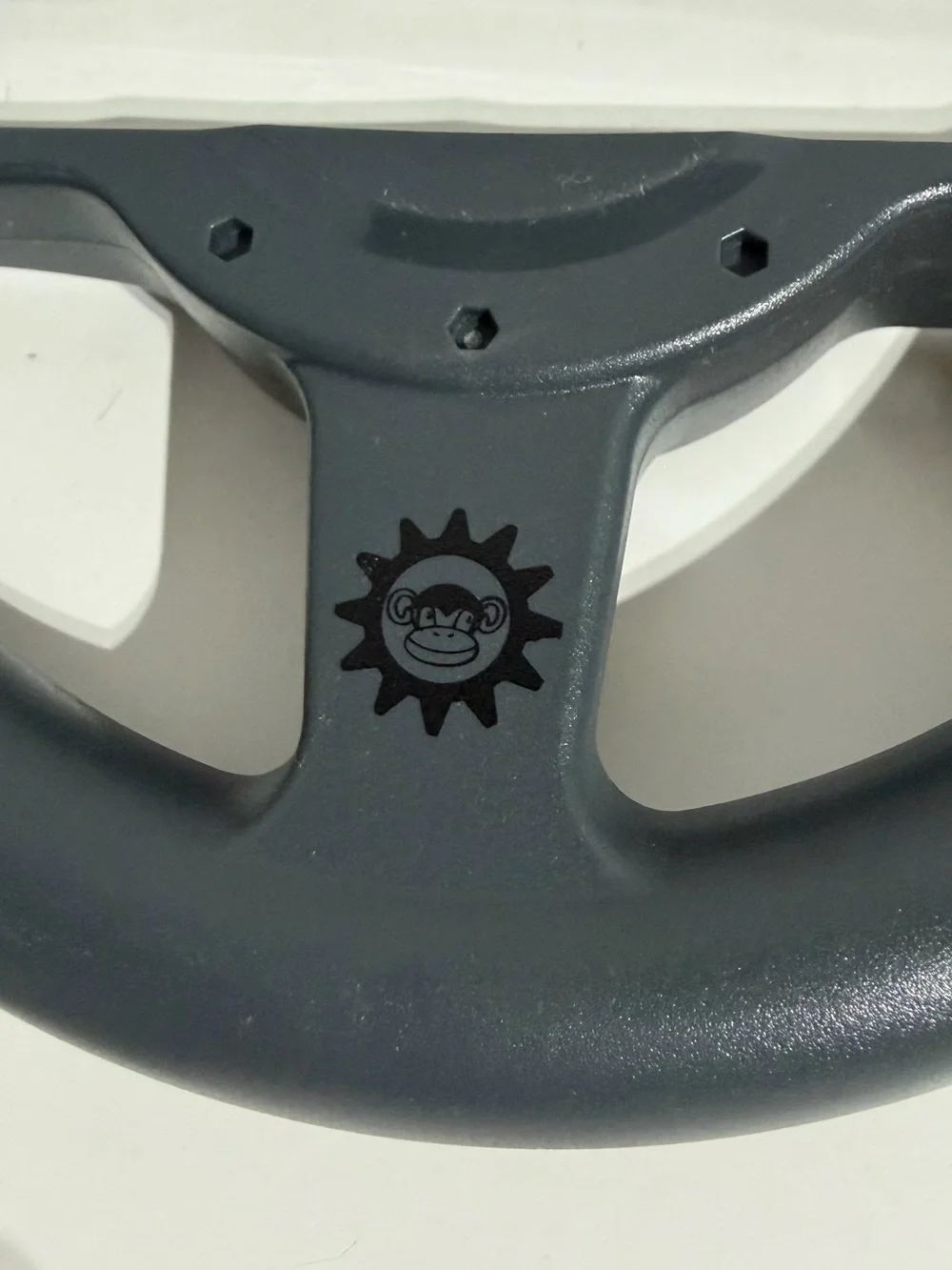 Gear Monkey Racing Wheel for Nintendo Wii Black Gearmonkey Video Gaming Vintage